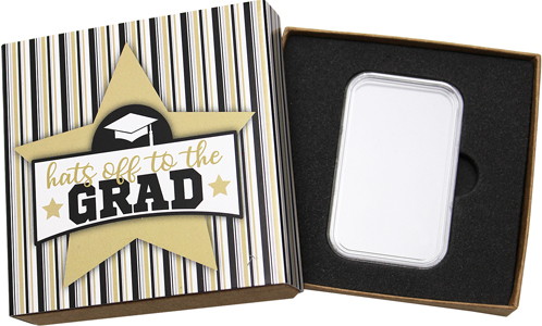 SilverTowne Natural Kraft Paper Gift Box with Graudation Box Sleeve